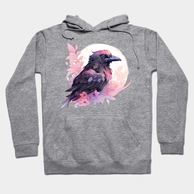 Pastel Goth Raven Hoodie by DarkSideRunners